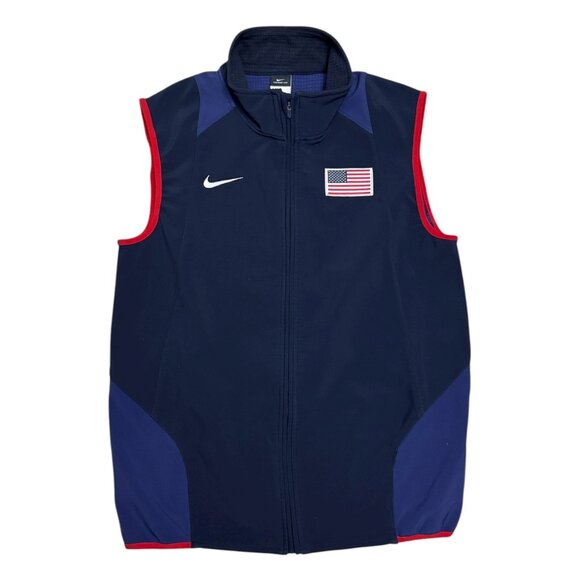 NIKE TEAM USA Olympics Windbreaker Shell Sports Running Vest Mens Medium - Picture 1 of 6